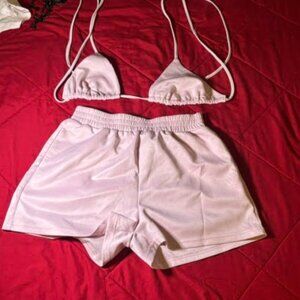 💗 Shein 2-Piece Baby Pink Set — Sporty, Flirty & Super Cute 💗